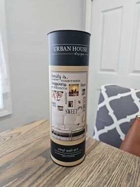 Removable Vinyl Wall Decal - Black Text